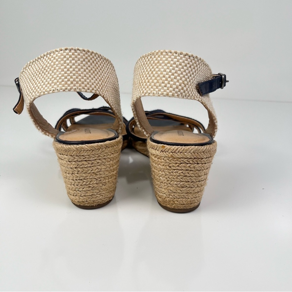 Lucky Brand Dark Blue Wedge Sandals in Navy sz 9 - Picture 5 of 8